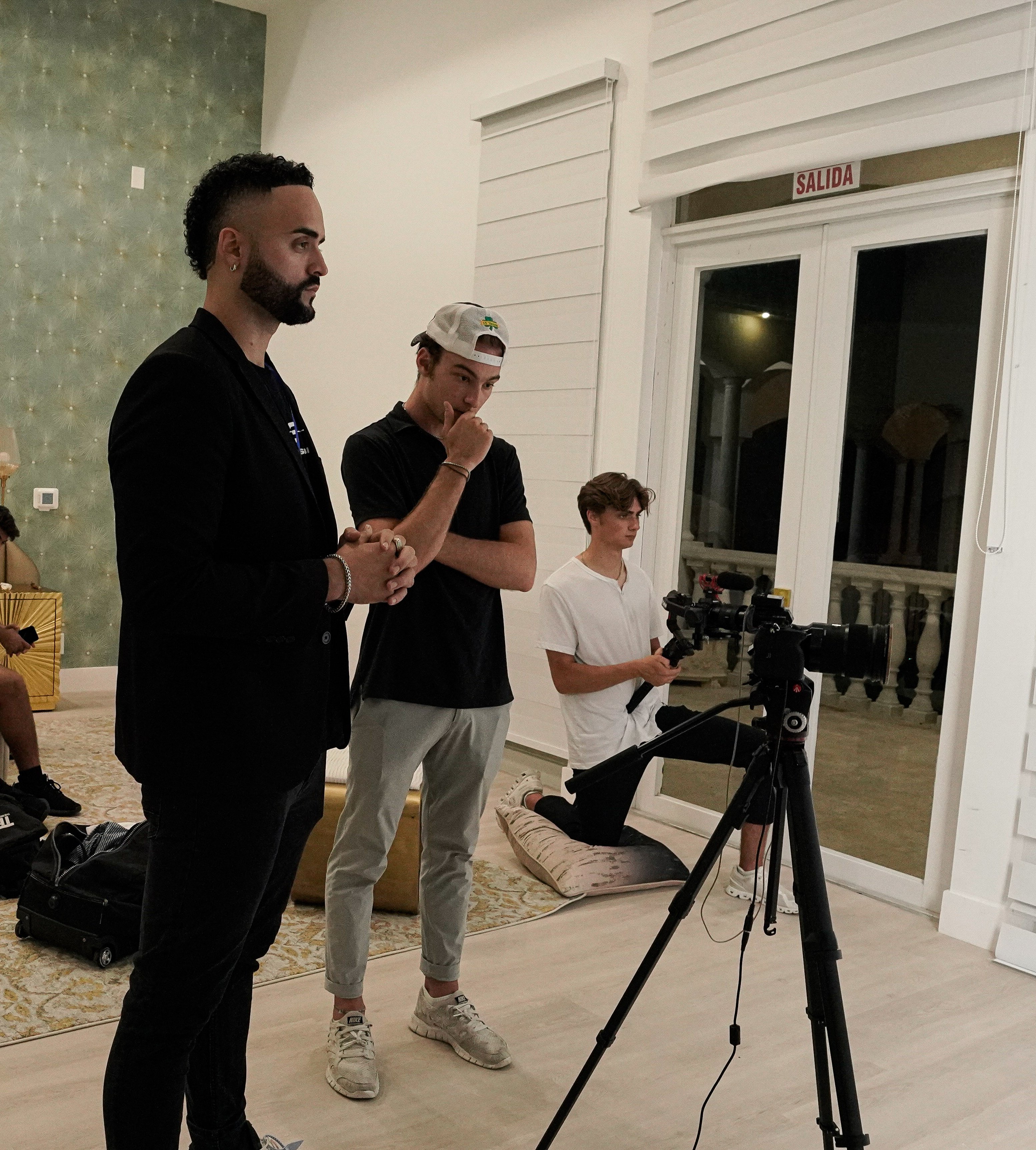 Steven J. Pastrana preparing to film a teaching session